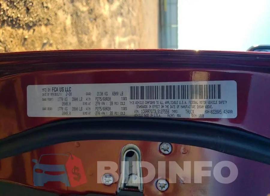 1C6RR7GT3LS127556 Photo# 12