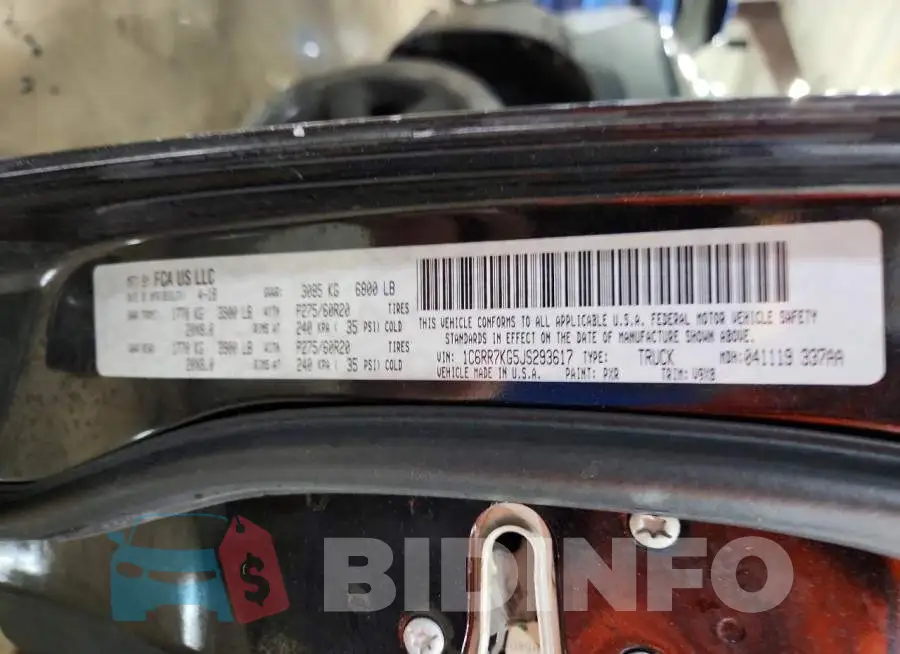 1C6RR7KG5JS293617 Photo# 12