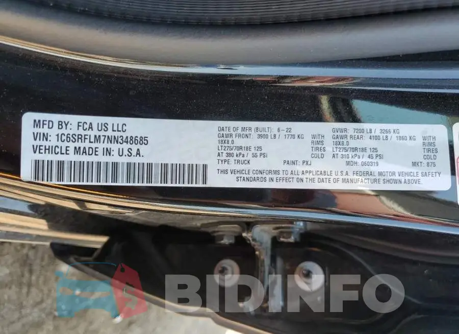 1C6SRFLM7NN348685 Photo# 12