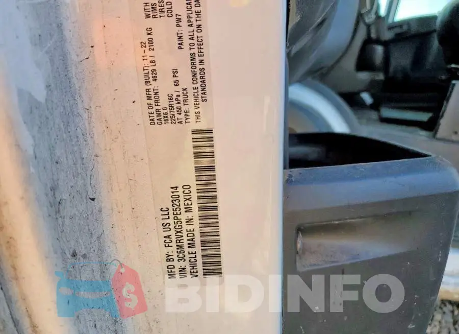 3C6MRVXG5PE523014 Photo# 13