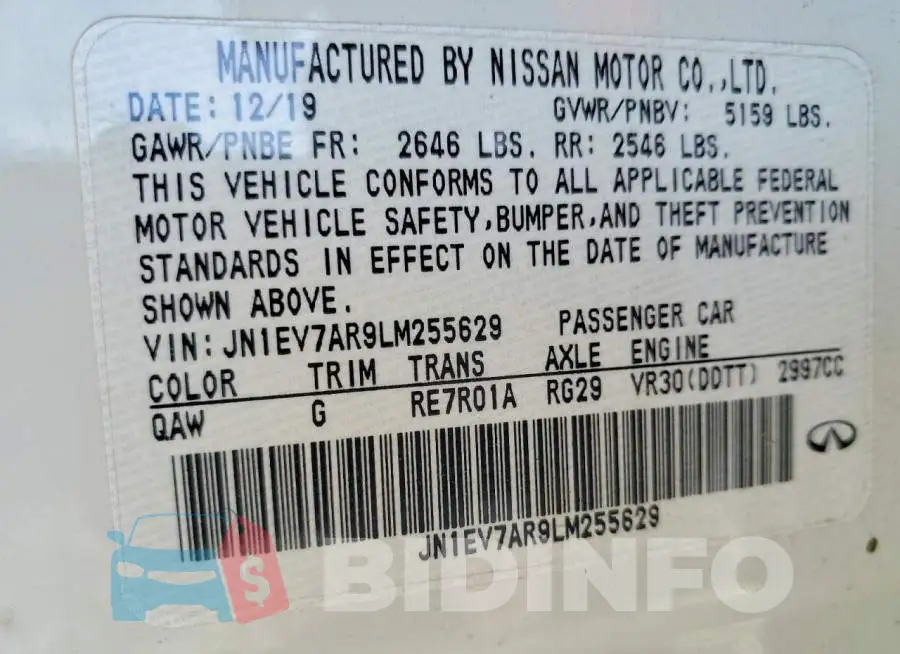 JN1EV7AR9LM255629 Photo# 12