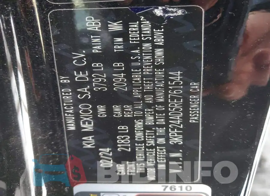 3KPF24AD5RE761544 Photo# 13