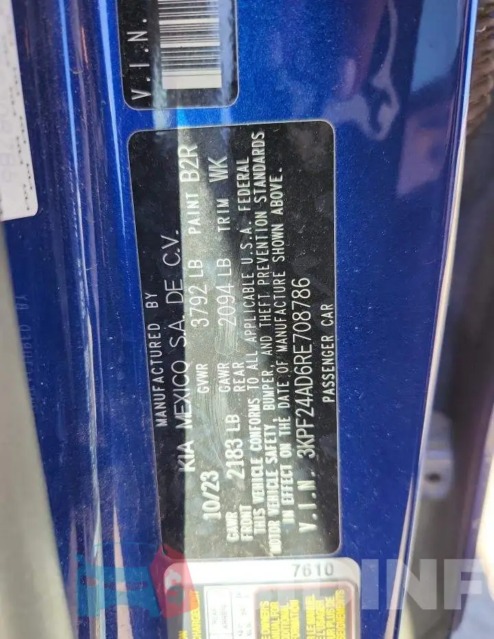 3KPF24AD6RE708786 Photo# 12