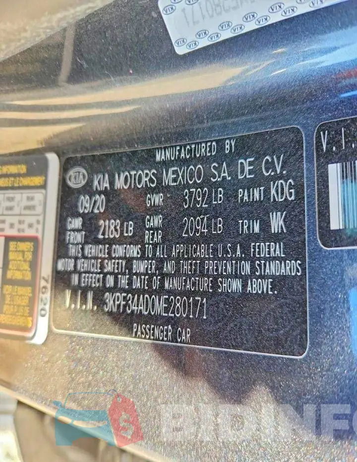 3KPF34AD0ME280171 Photo# 12