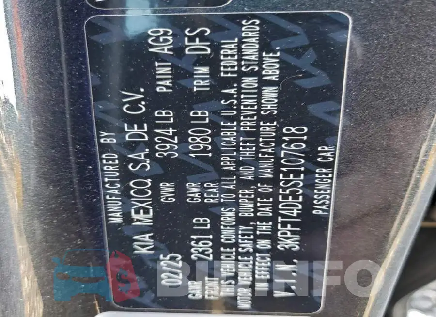 3KPFT4DE5SE107618 Photo# 12
