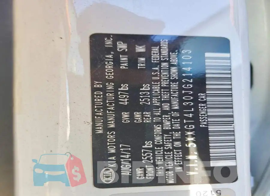 5XXGT4L30JG214103 Photo# 12