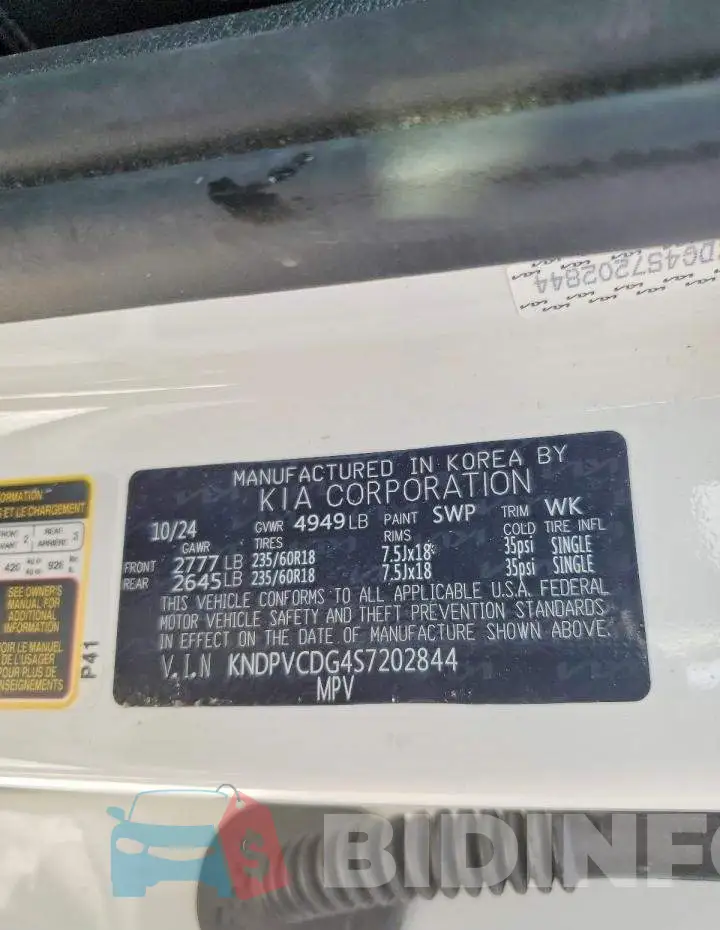 KNDPVCDG4S7202844 Photo# 13