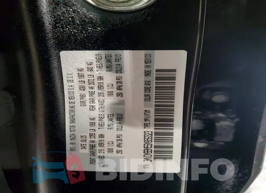 3MVDMBBM5SM869323 Photo# 14