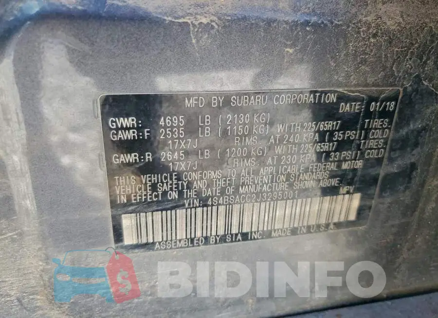 4S4BSACC2J3295001 Photo# 13