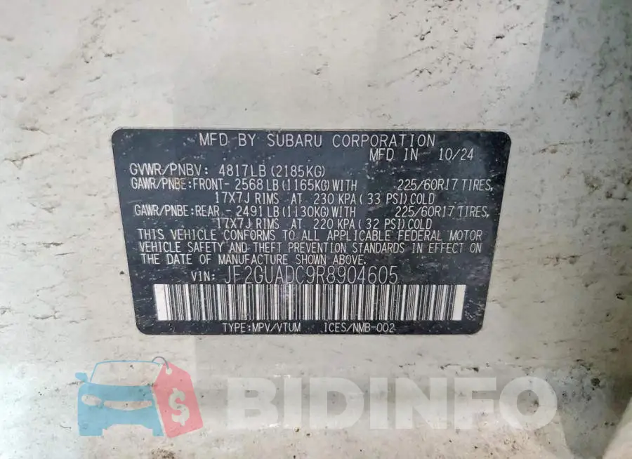 JF2GUADC9R8904605 Photo# 12