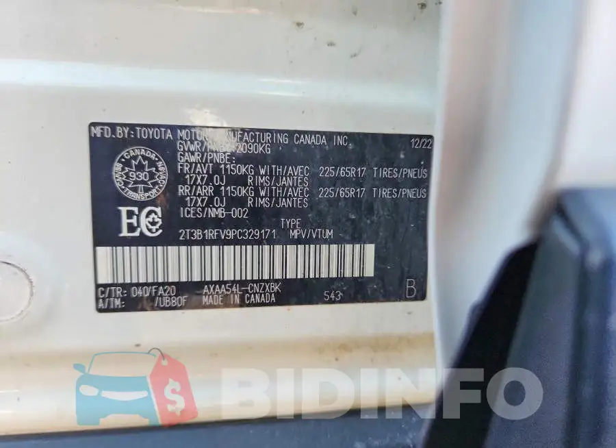 2T3B1RFV9PC329171 Photo# 13