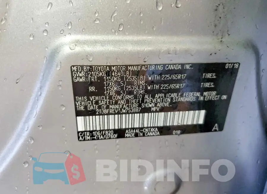 2T3BFREV1JW753887 Photo# 12