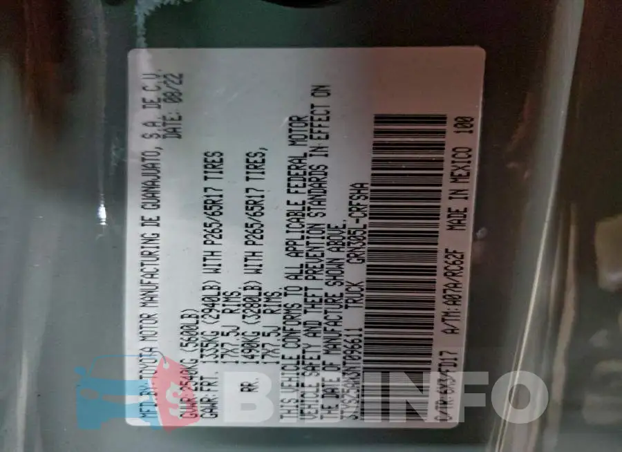 3TYSZ5AN3NT096611 Photo# 12