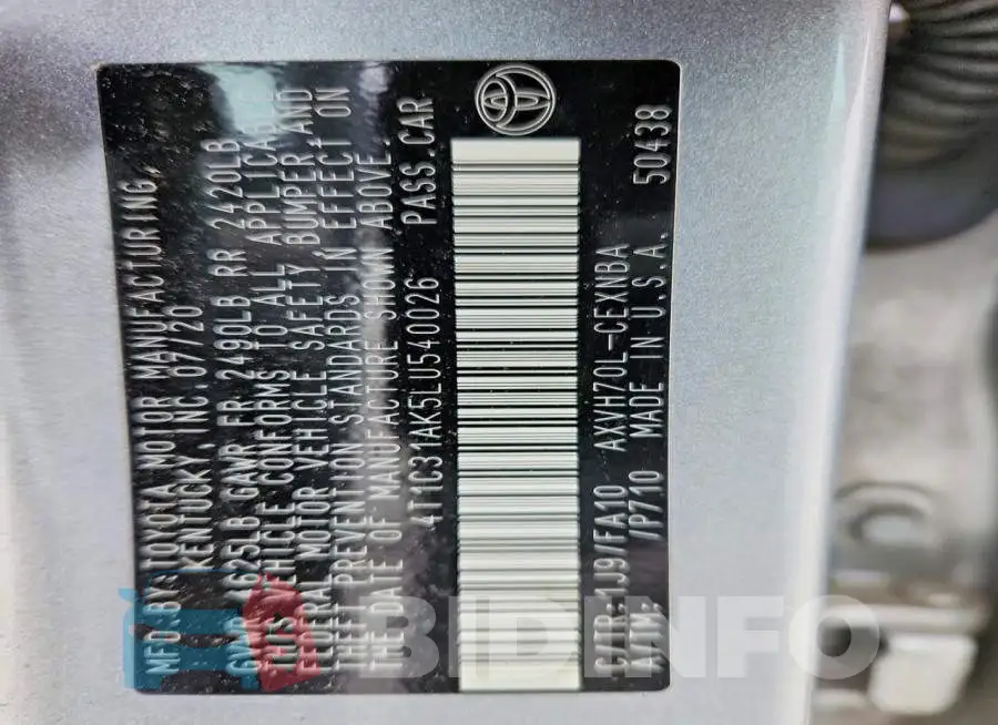 4T1C31AK5LU540026 Photo# 13