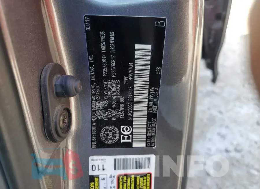 5TDKZ3DC5HS842118 Photo# 14