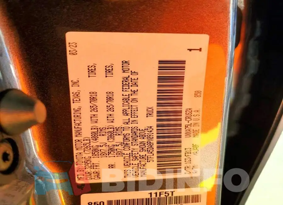 5TFLA5DA8PX091434 Photo# 13