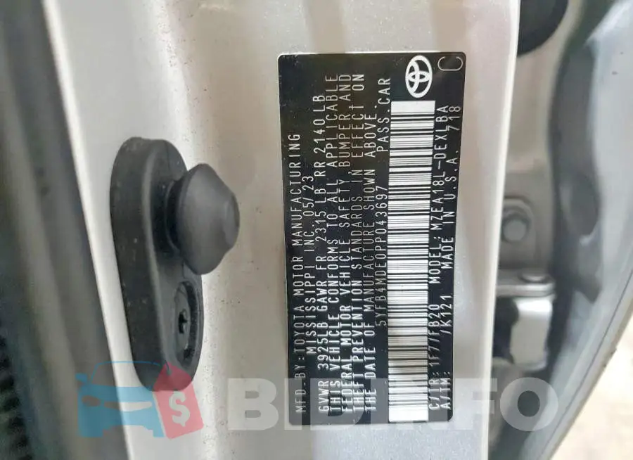 5YFB4MDE0PP043697 Photo# 13