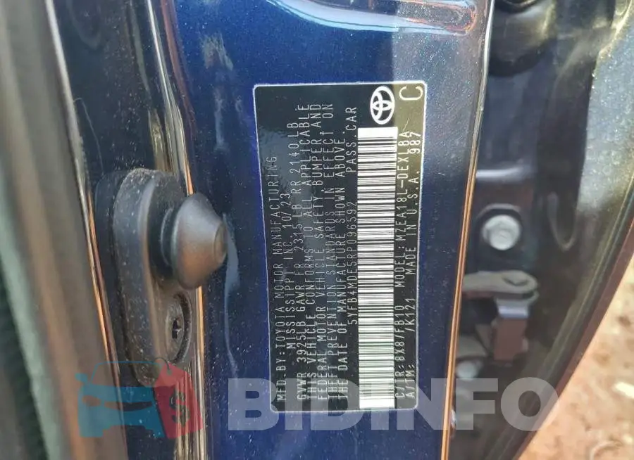 5YFB4MDE5RP096592 Photo# 12