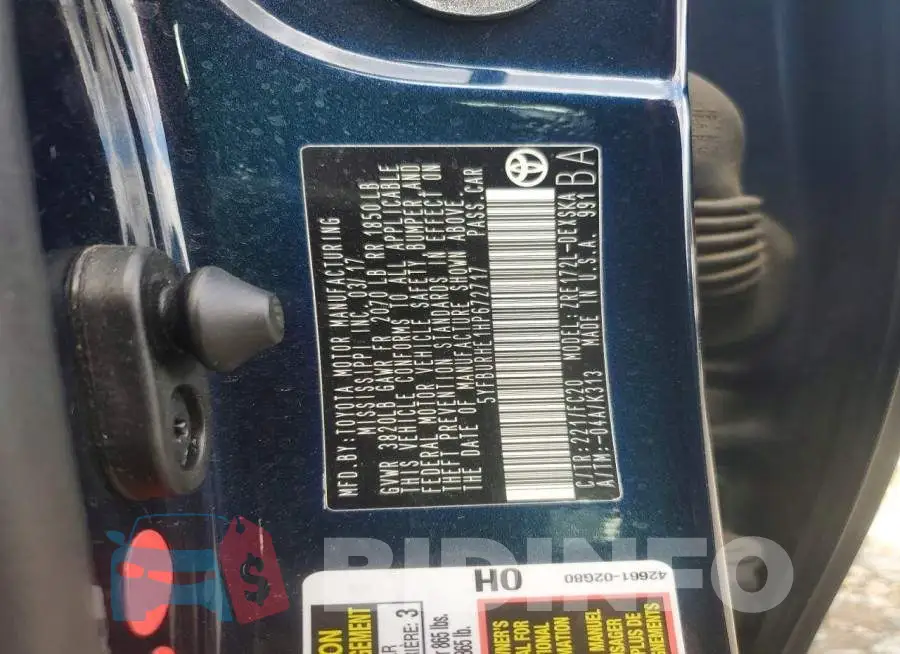 5YFBURHE1HP672717 Photo# 12