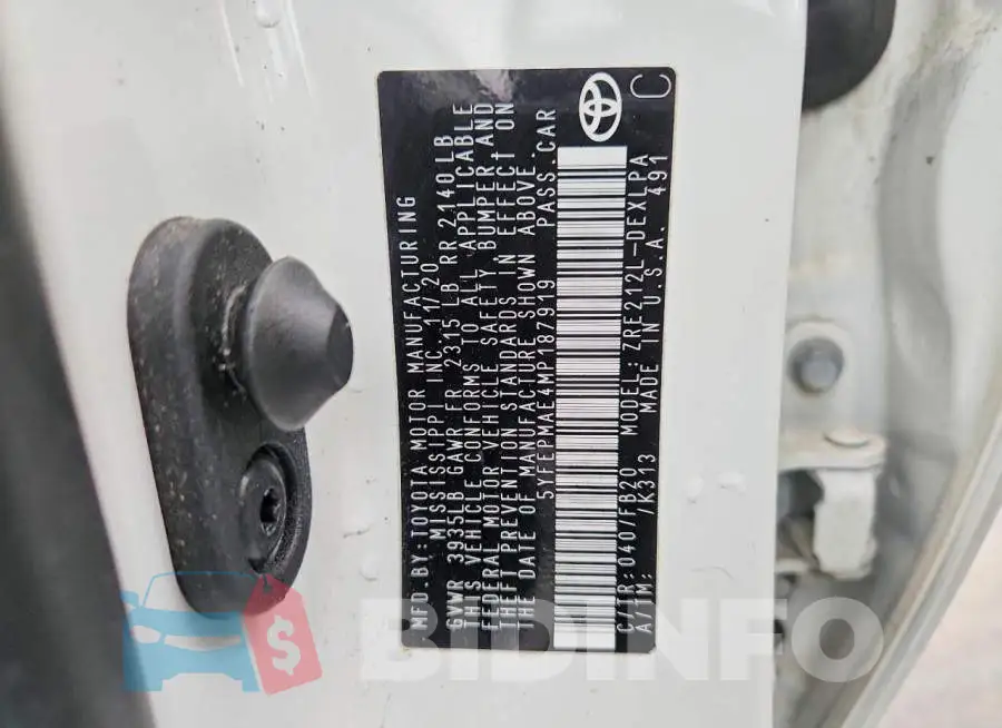 5YFEPMAE4MP187919 Photo# 12