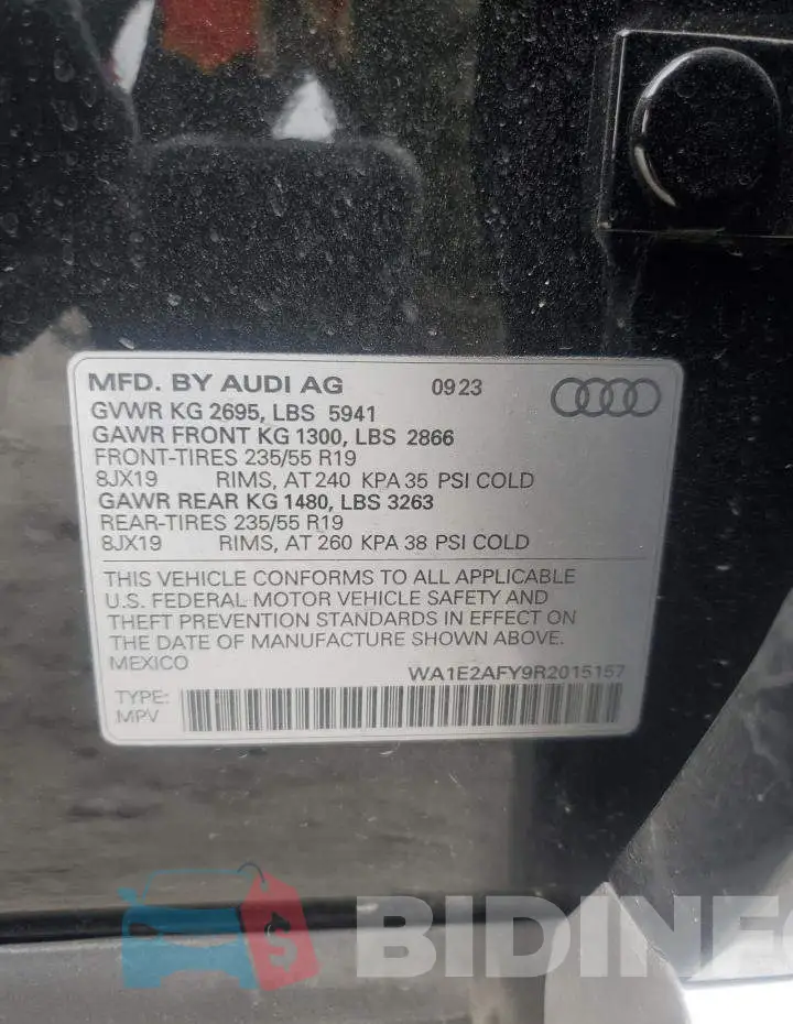 WA1E2AFY9R2015157 Photo# 14