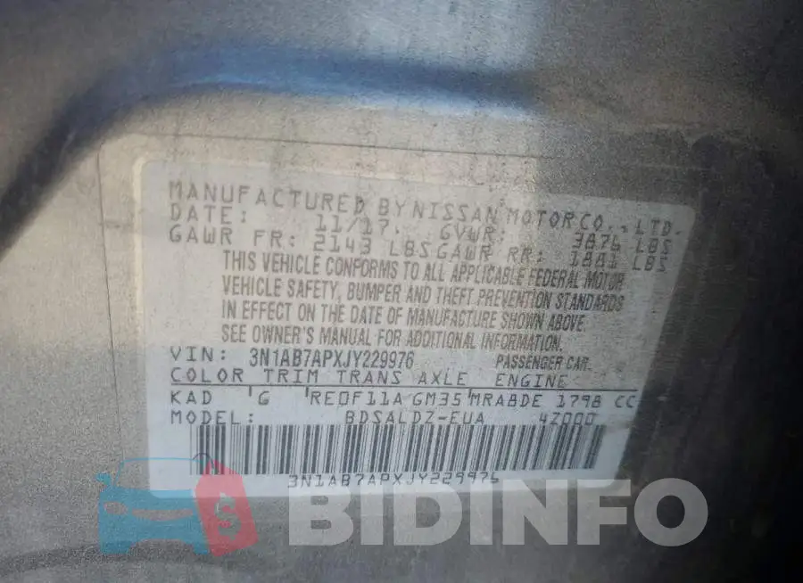 3N1AB7APXJY229976 Photo# 12