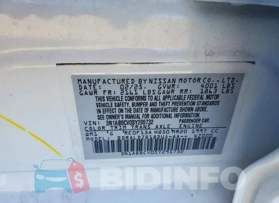3N1AB8CV0SY295732 Photo# 12
