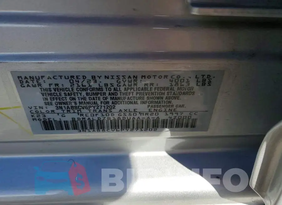 3N1AB8CV6PY271202 Photo# 12