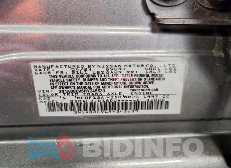 3N1AB8CV6RY345639 Photo# 12