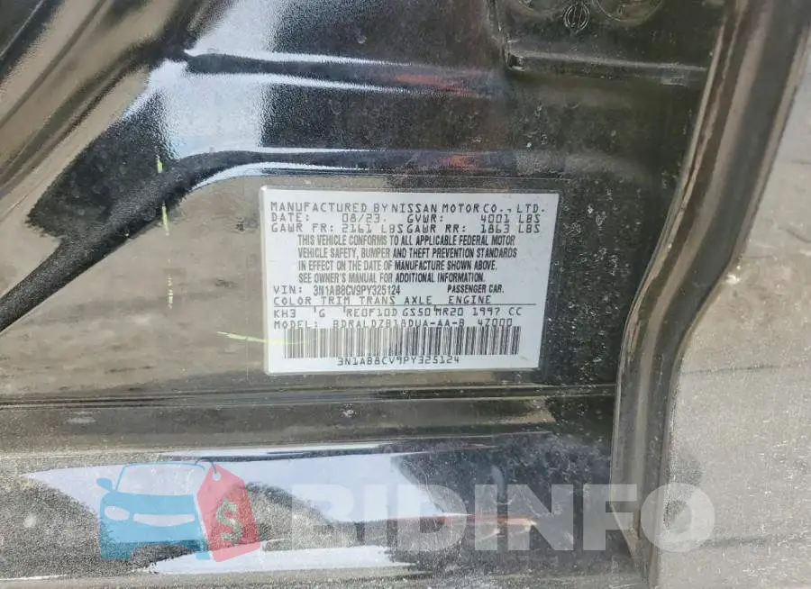 3N1AB8CV9PY325124 Photo# 12