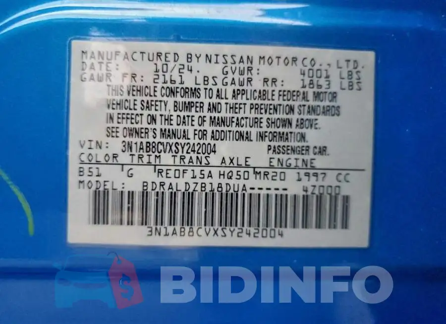 3N1AB8CVXSY242004 Photo# 12