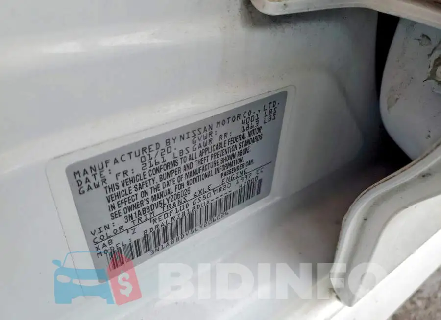 3N1AB8DV5LY206026 Photo# 13