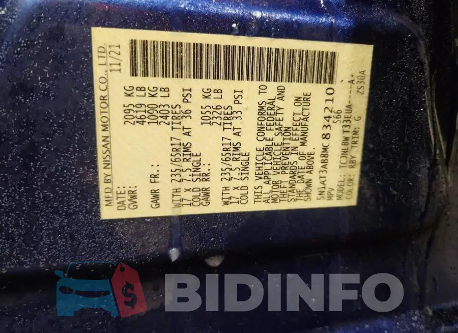 5N1AT3AB8MC834210 Photo# 13