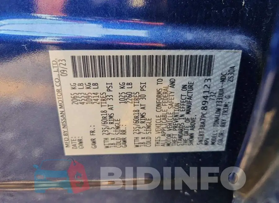 5N1BT3BA7PC894123 Photo# 13