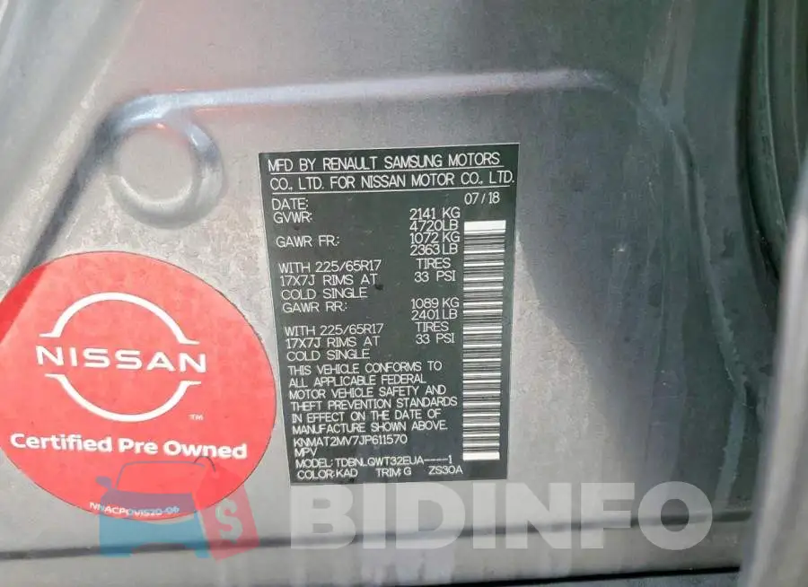 KNMAT2MV7JP611570 Photo# 14