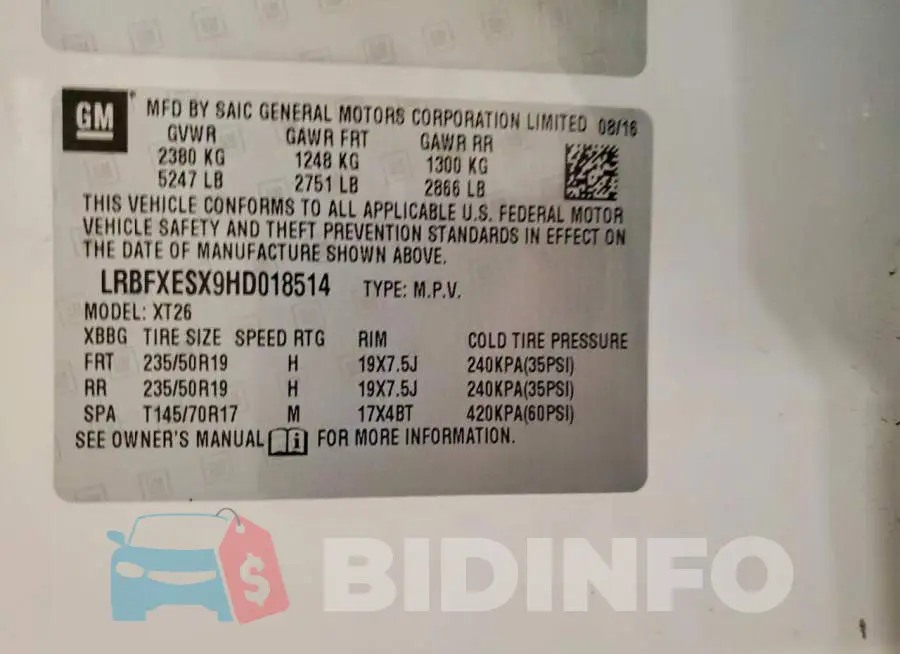 LRBFXESX9HD018514 Photo# 13