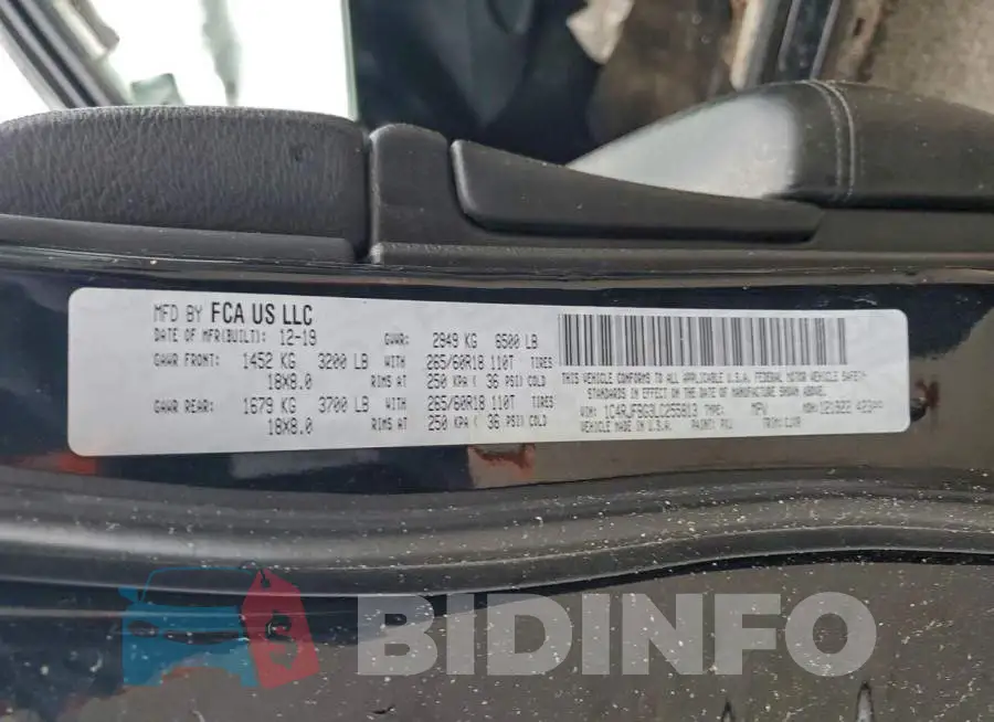 1C4RJFBG3LC255813 Photo# 13