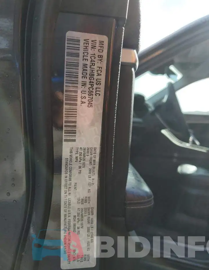 1C4RJHBG4PC667045 Photo# 12