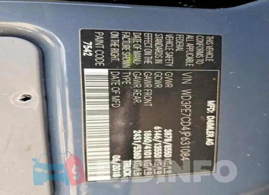 WD3PE7CD4JP631084 Photo# 13