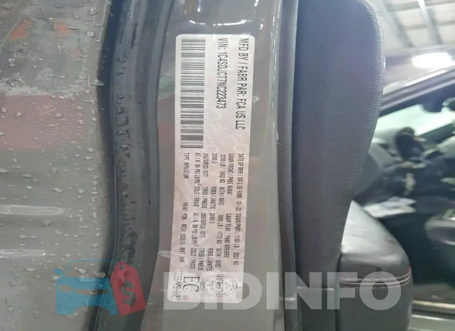 1C4SDJCT7NC223473 Photo# 13