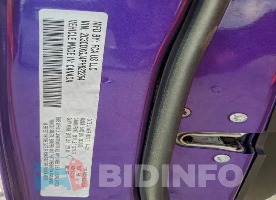 2C3CDXGJ4PH622264 Photo# 13