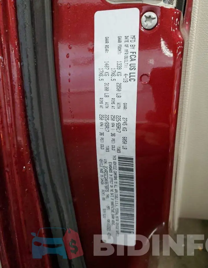 2C4RDGCGXKR676879 Photo# 13