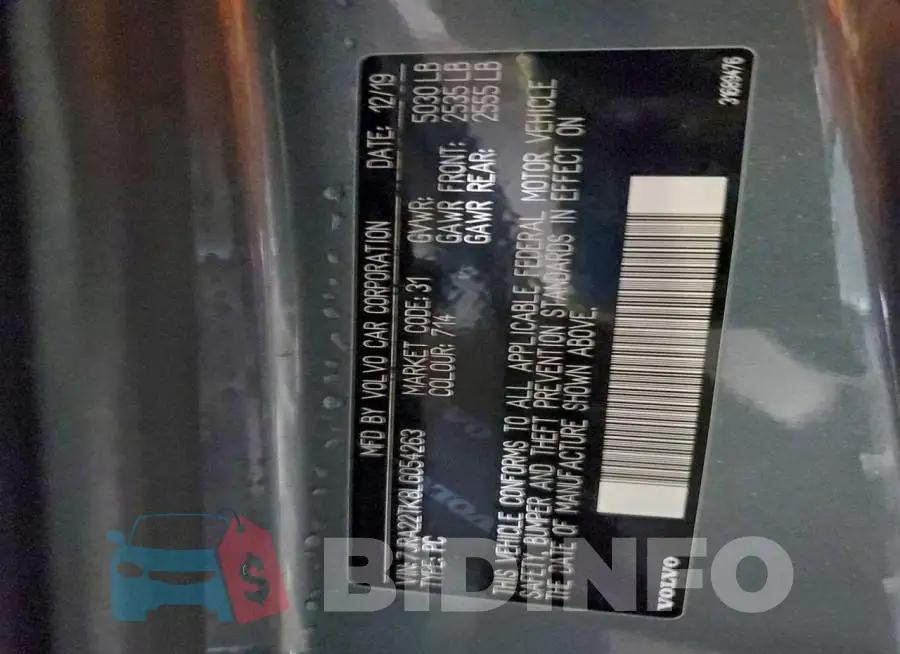 7JRA22TK8LG054263 Photo# 12