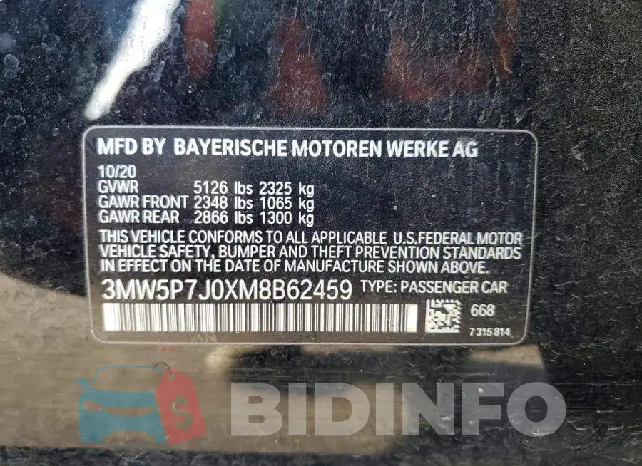 3MW5P7J0XM8B62459 Photo# 13