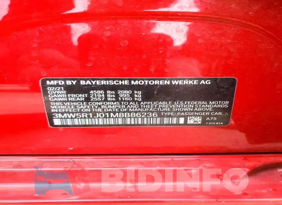 3MW5R1J01M8B86236 Photo# 12