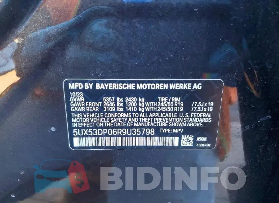 5UX53DP06R9U35798 Photo# 13