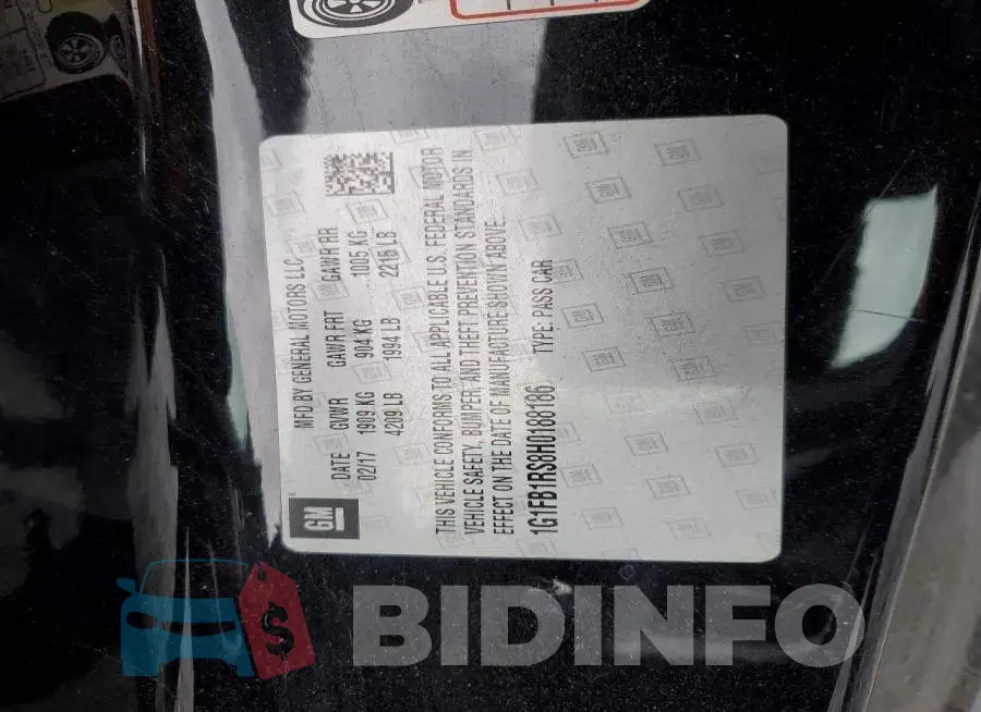 1G1FB1RS8H0188186 Photo# 13