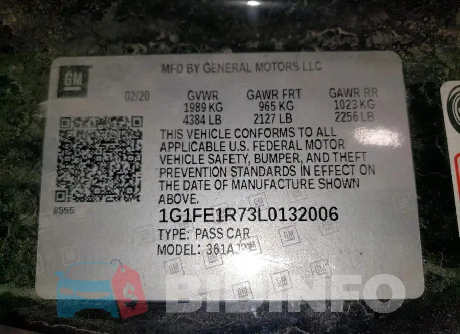1G1FE1R73L0132006 Photo# 11