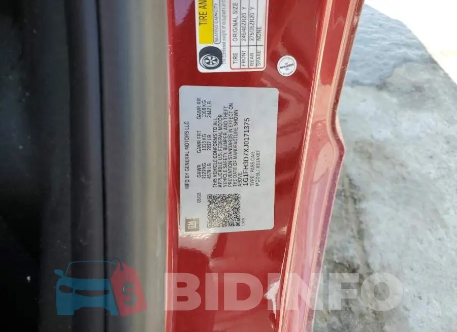 1G1FH3D7XJ0171375 Photo# 12