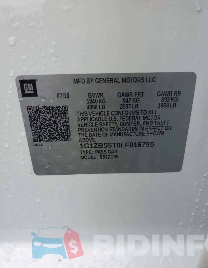 1G1ZB5ST0LF016795 Photo# 12